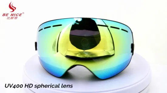 Gafas de esquí con lentes de PC de doble capa Benice Snow Goggle Snow 4600 para niños, gafas de esquí personalizadas con revestimiento de espejo