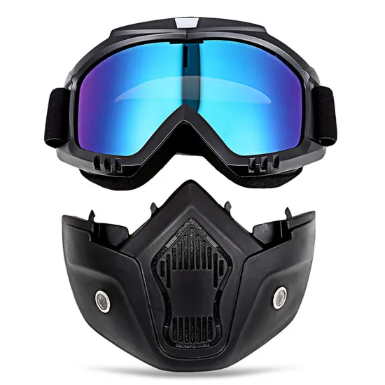 Máscara facial completa, gafas de motocicleta, gafas para deportes al aire libre, cascos Mx ATV, gafas de Motocross